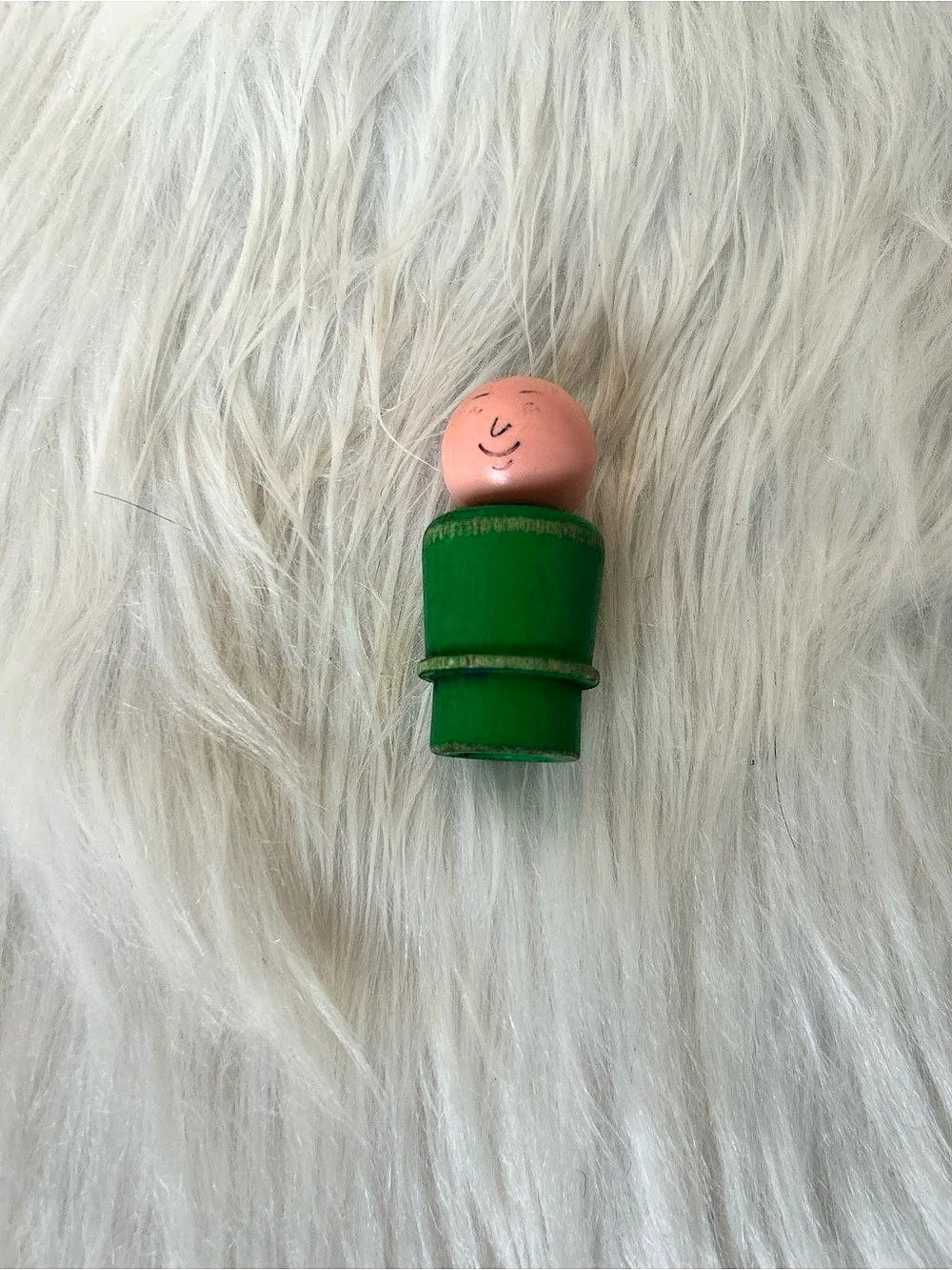 Vintage Fisher-Price little people green man